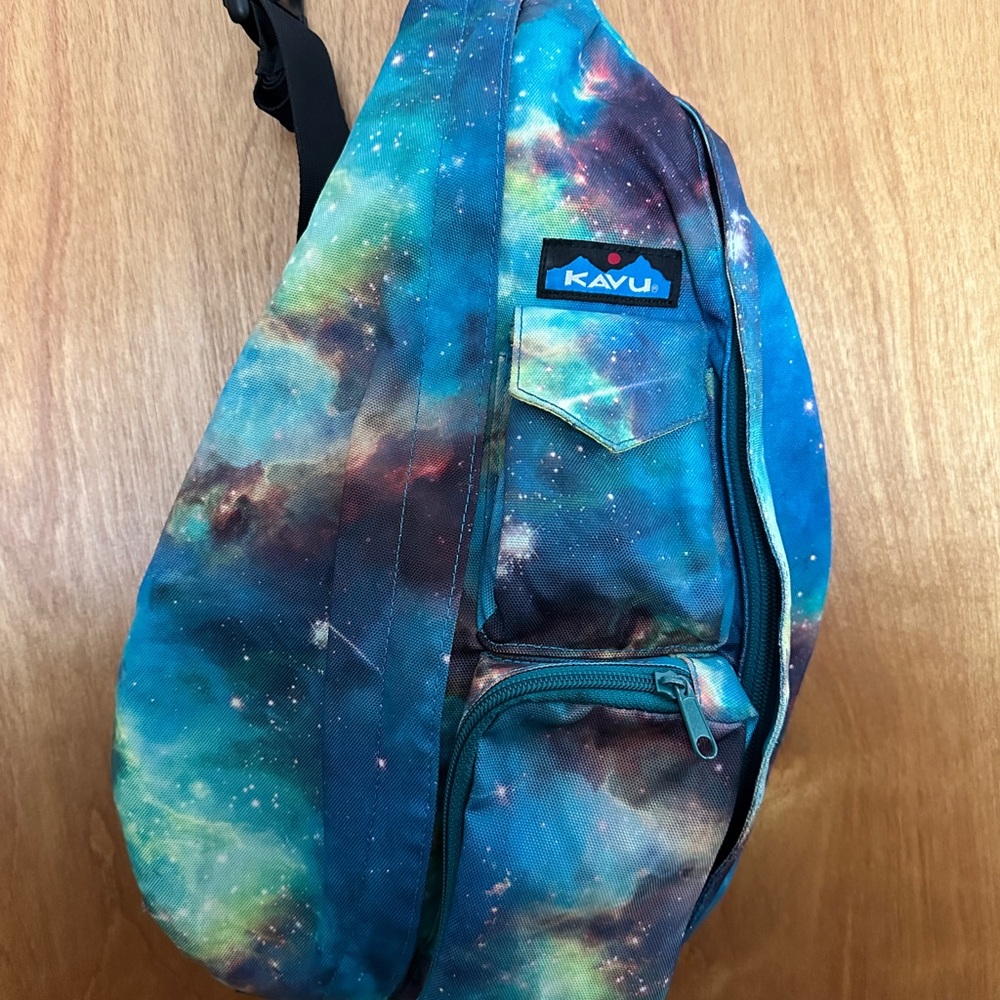 KAVU Galaxy Print Sling Bag